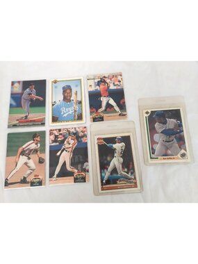 Vintage Mixed Baseball Trading Cards Bowman, Upper Deck, Fleer, Topps 1990's Lot